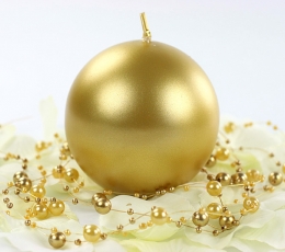 Küünal, kuldne ümmargune (8 cm) 1