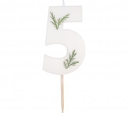 Küünal rohelusega "5"