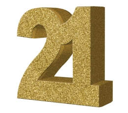  Lauakaunistus, kuldne "21" (20 cm)