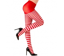  Naiste punase-valge triibulised sukkpüksid (S)