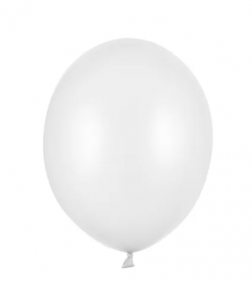 Õhupall, valge pärlmutter (12 cm/Party Deco)