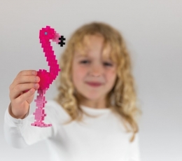 Plus Plus konstruktor „Flamingo“, 100 tk. 2 Plus Plus konstruktor „Flamingo“, 100 tk. 2
