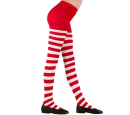 Punase ja valge triibulised sukkpüksid (4-6 aastat)