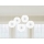 Riputatav dekoratsioon-lehvik, valge (5 tk)