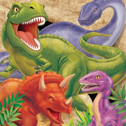 Salvrätikud „Dinosauur Dino“ (16 tk)