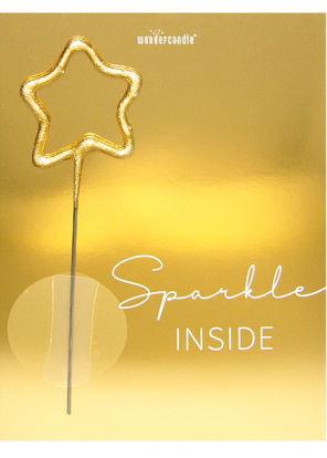 Säraküünal kaardiga "Sparkle inside" (11x8 cm)
