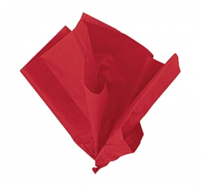 Siidipaber, punane (10 tk/50x66 cm)