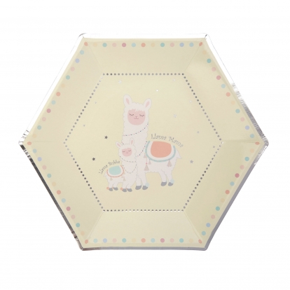 Taldrikud "Laama love" (8 tk./22 cm)  