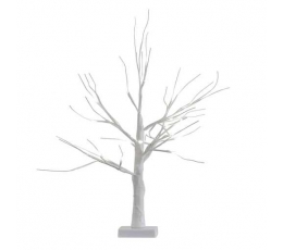 Valgustatud kaunistus "Valge puu" (40 cm)