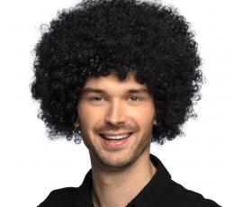 Afro parūka, melna 0