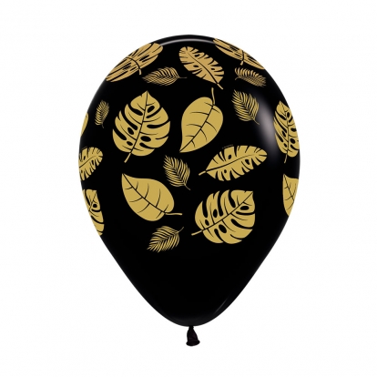 Baloni "Zelta tropu lapas" (25 gab/ 30 cm)