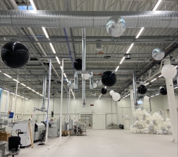 Balonu instalācija "Baltais mākonis" 1