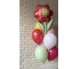 Balonu kompozīcija "Zieds"