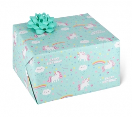 Dāvanu iesaiņojamais papīrs "Unicorn" (70x200 cm) TIKAI AR VENIPAK!