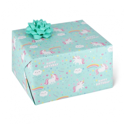 Dāvanu iesaiņojamais papīrs "Unicorn" (70x200 cm) TIKAI AR VENIPAK!