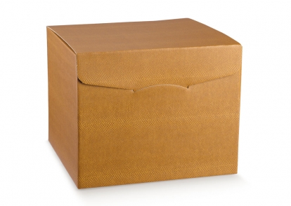 Dāvanu kastīte, brūnas krāsas ādas imitācija (440x340x370 mm)