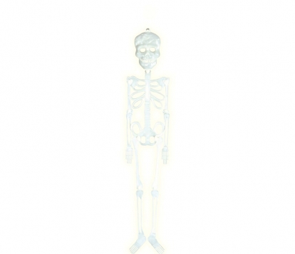 Dekorācija "Tumsā mirdzošs skelets" (75 cm)