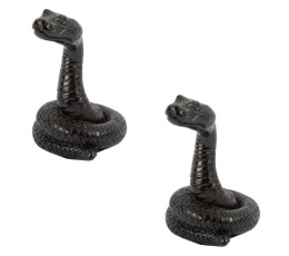 Dekoratīvās čūskas, melnas (2 gab./6x4,5 cm)