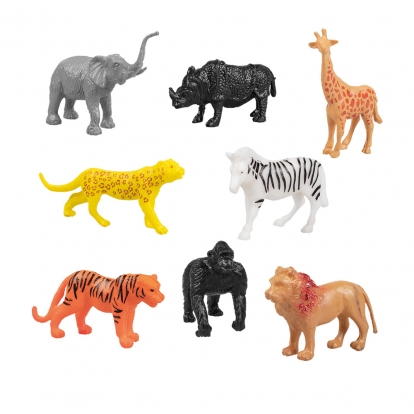 Figūriņu komplekts "Safari dzīvnieki" (8 gab.)