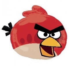 Folija balons "Angry Birds / sarkans" ( 58 x 51 cm )