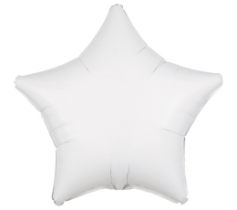 Folija balons "Baltā zvaigzne" (43 cm)