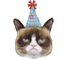 Folija balons "Grumpy Cat party" (91 cm)