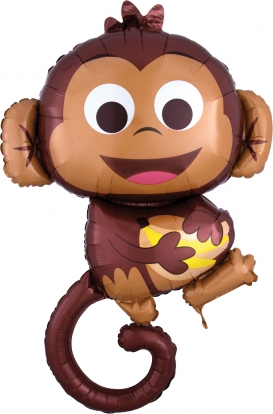 Folija balons "Happy monkey"	(63 x 91cm)
