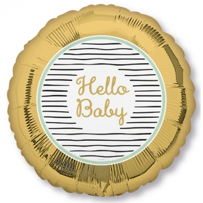 Folija balons "Hello baby" (43 cm)