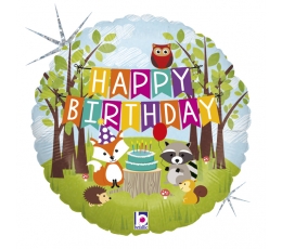 Folija balons "Meža dzimšanas diena" (46 cm)