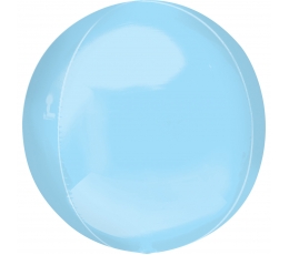 Folija balons "Orbz", gaiši zils (38 cm)