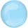 Folija balons "Orbz", gaiši zils (38 cm)