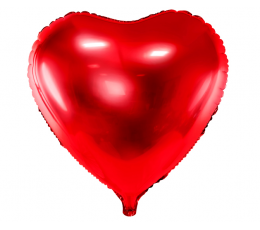 Folija balons "Sarkana sirds" (45 cm)