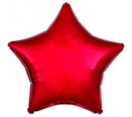 Folija balons "Sarkanā zvaigzne" (43 cm)