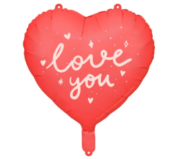 Folija balons-sirds "I love you" (45 cm)