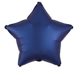 Folija balons "Tumši zila zvaigzne", matēta (43 cm)