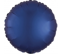 Folija balons "Tumši zils aplis", matēts (43 cm)