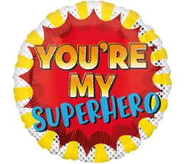 Folija balons „You're my Superhero“ (43 cm)