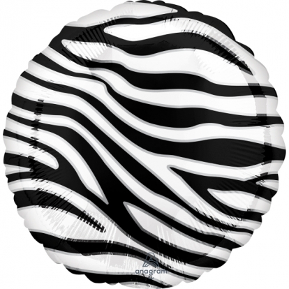 Folija balons "Zebras raksti" (43 cm)