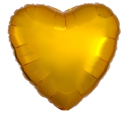 Folija balons "Zelta sirds" (43 cm)