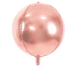 Folijas balons, apaļš, rozā zelta krāsā (40 cm)
