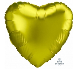 Folijas balons "Citrona sirds", matēts (43 cm)