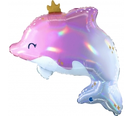 Folijas balons "Karaliskais delfīns" (69 cm)