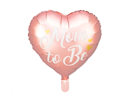 Folijas balons "Mom to be", rozā (35 cm)