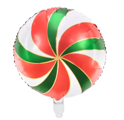 Folijas balons "Sarkanzaļa konfekte" (35 cm)