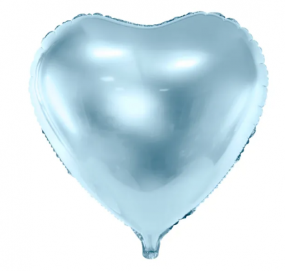 Folijas balons "Zilā sirds" (43 cm)