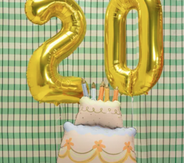 Folijas balons "Dzimšanas dienas torte" (62x104 cm) 1