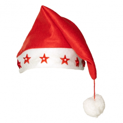Gaismas Ziemassvētku cepure "Sarkanās zvaigznes"