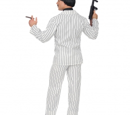 Gangstera uzvalks, balts svītrains (M) 2