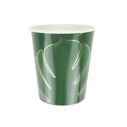 Glāzītes "Tropu lapas" (8 gab./200 ml)