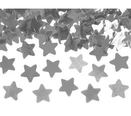 Konfeti plaukšķene "Sudraba zvaigznes" (40 cm)